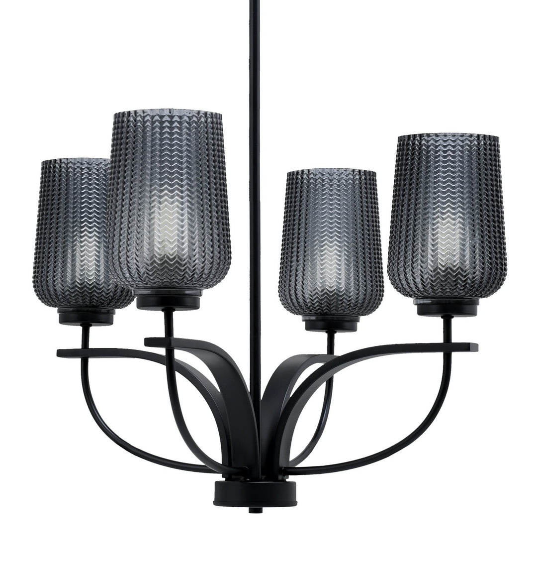 Toltec Cavella 3904-MB-4252 Chandelier Light - Matte Black