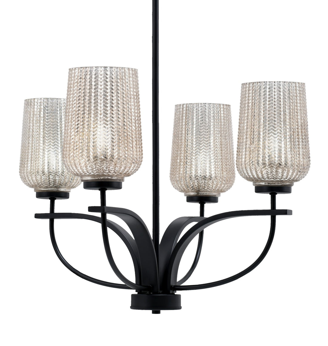 Toltec Cavella 3904-MB-4253 Chandelier Light - Matte Black