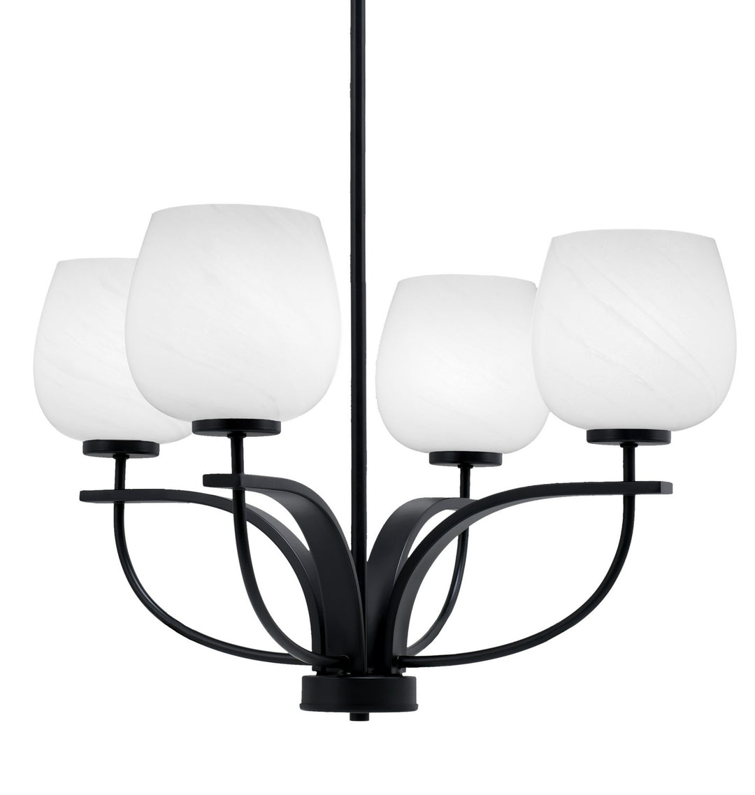 Toltec Cavella 3904-MB-4811 Chandelier Light - Matte Black