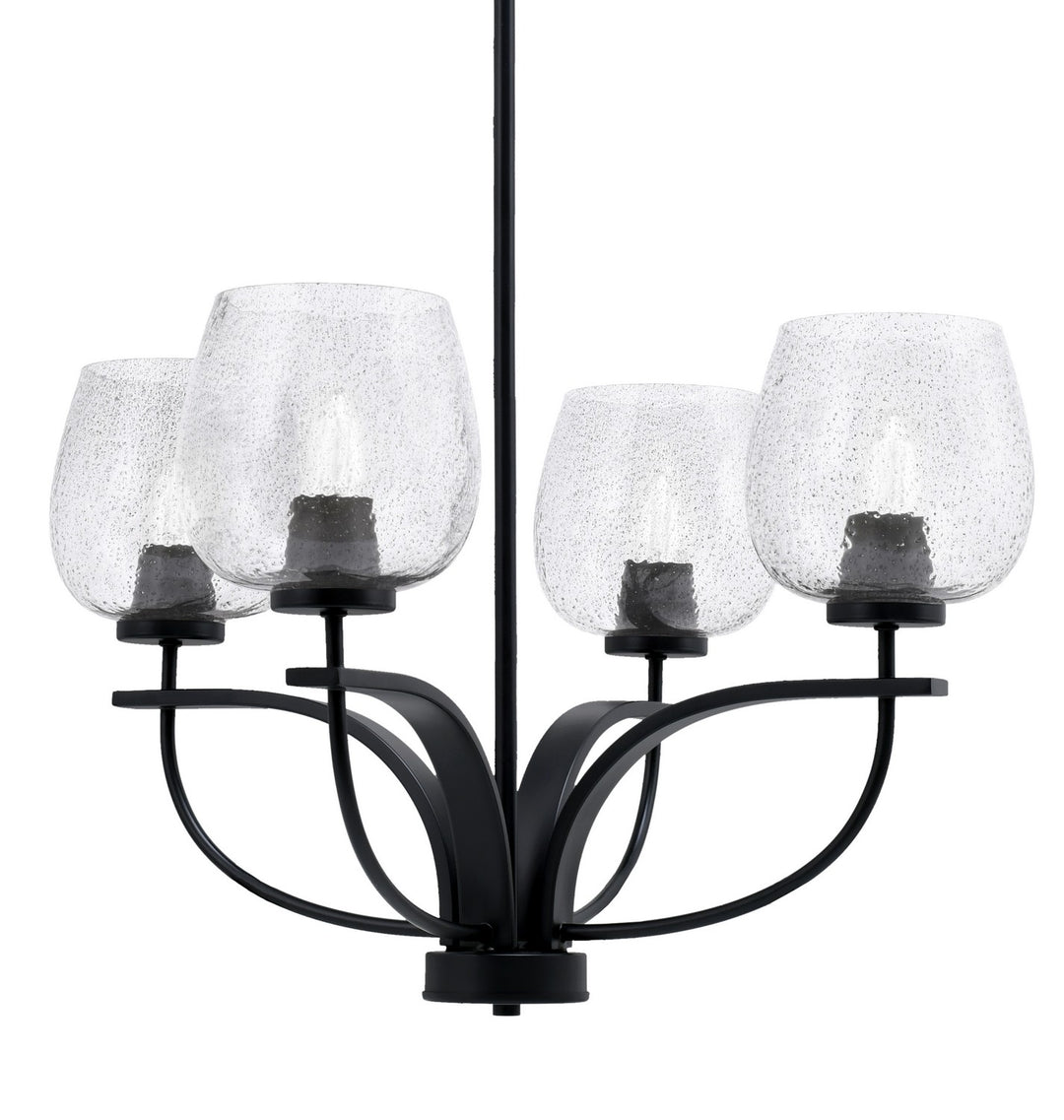 Toltec Cavella 3904-MB-4812 Chandelier Light - Matte Black