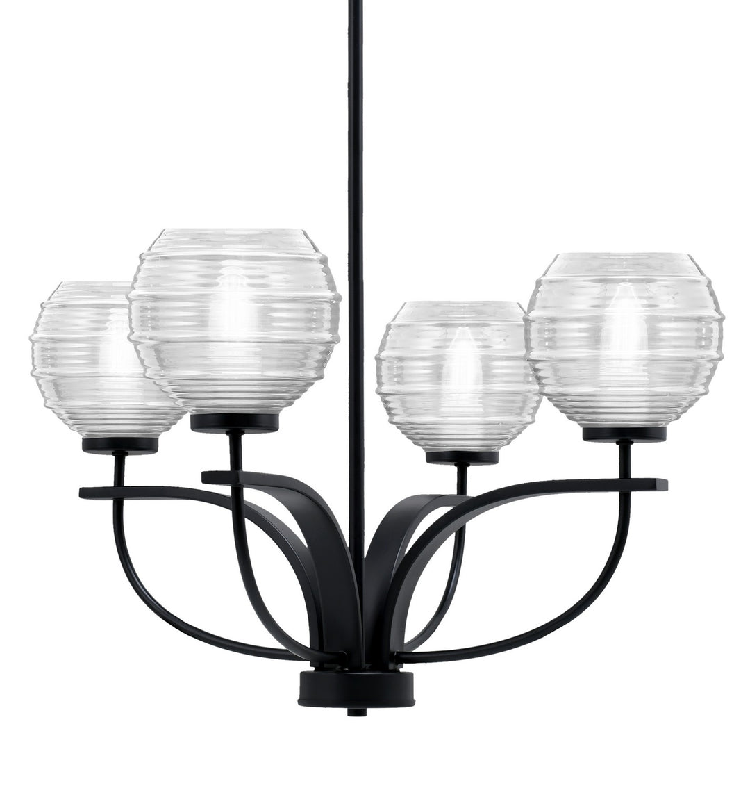 Toltec Cavella 3904-MB-5110 Chandelier Light - Matte Black