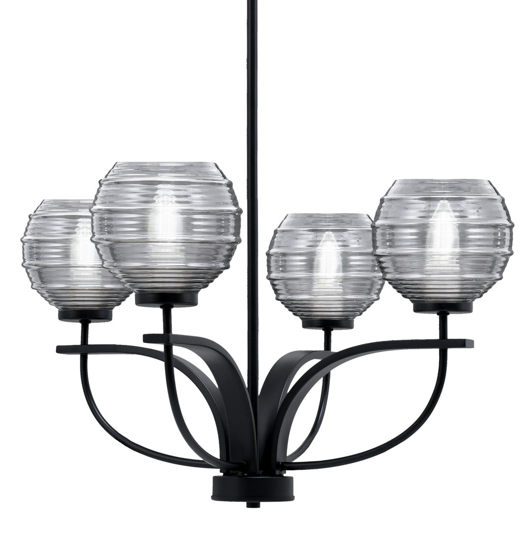 Toltec Cavella 3904-MB-5112 Chandelier Light - Matte Black