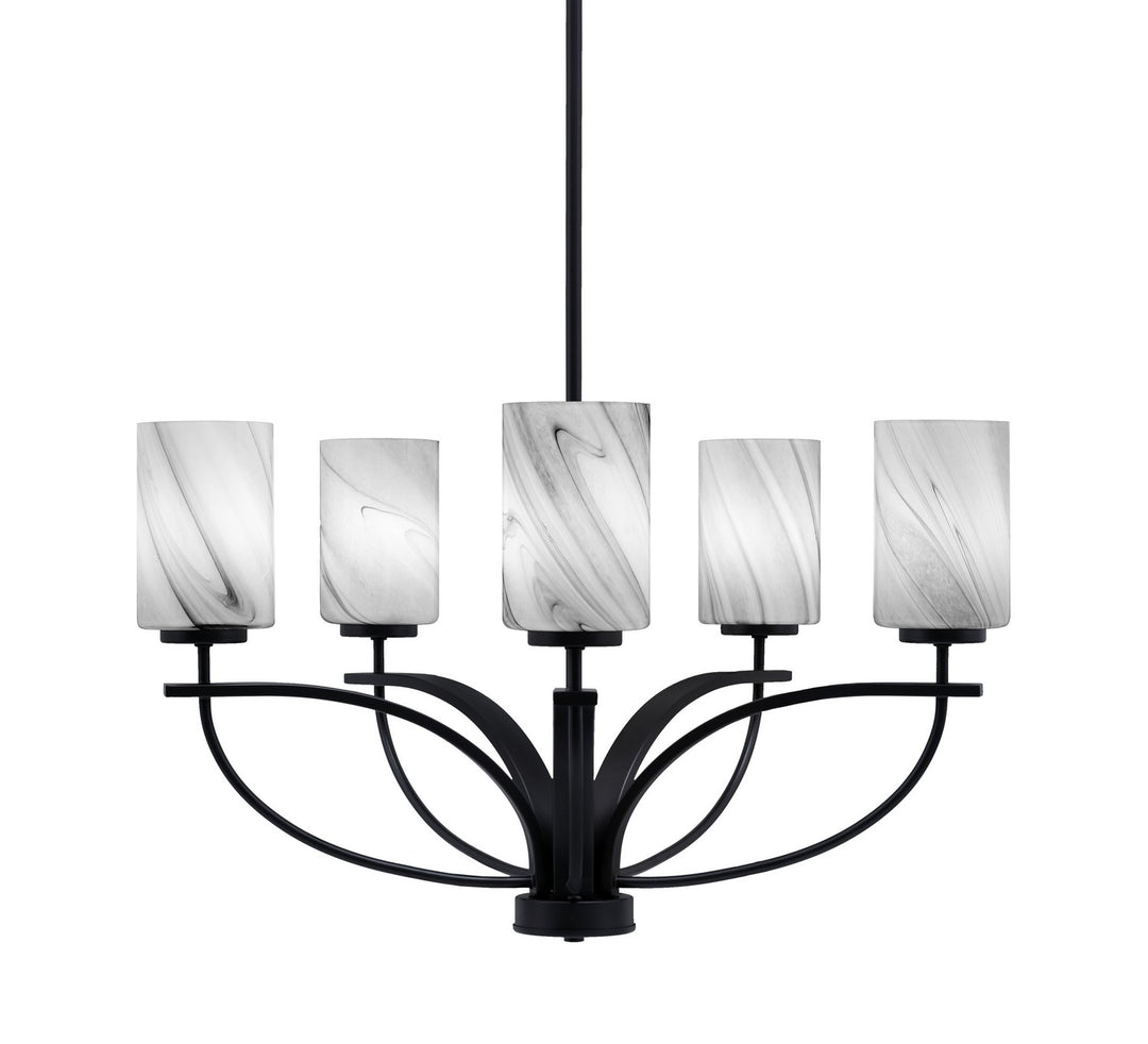 Toltec Cavella 3905-MB-3009 Chandelier Light - Matte Black