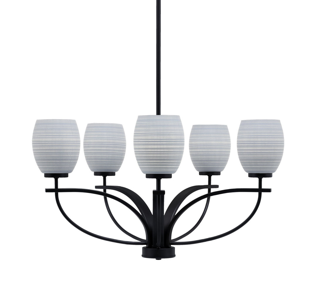 Toltec Cavella 3905-MB-4022 Chandelier Light - Matte Black