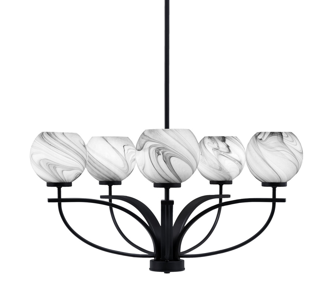 Toltec Cavella 3905-MB-4109 Chandelier Light - Matte Black