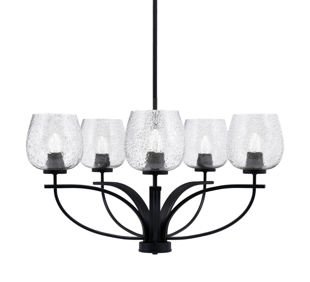 Toltec Cavella 3905-MB-4812 Chandelier Light - Matte Black