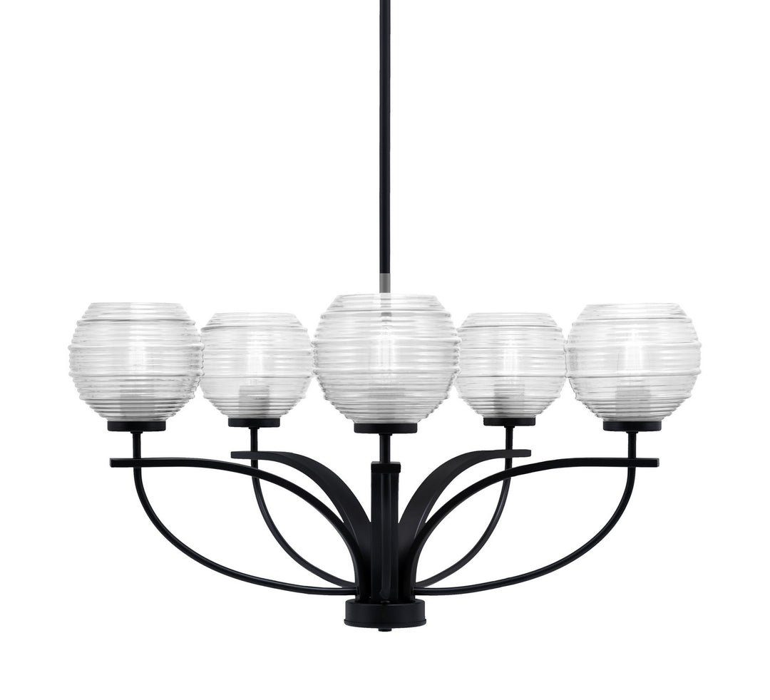 Toltec Cavella 3905-MB-5110 Chandelier Light - Matte Black