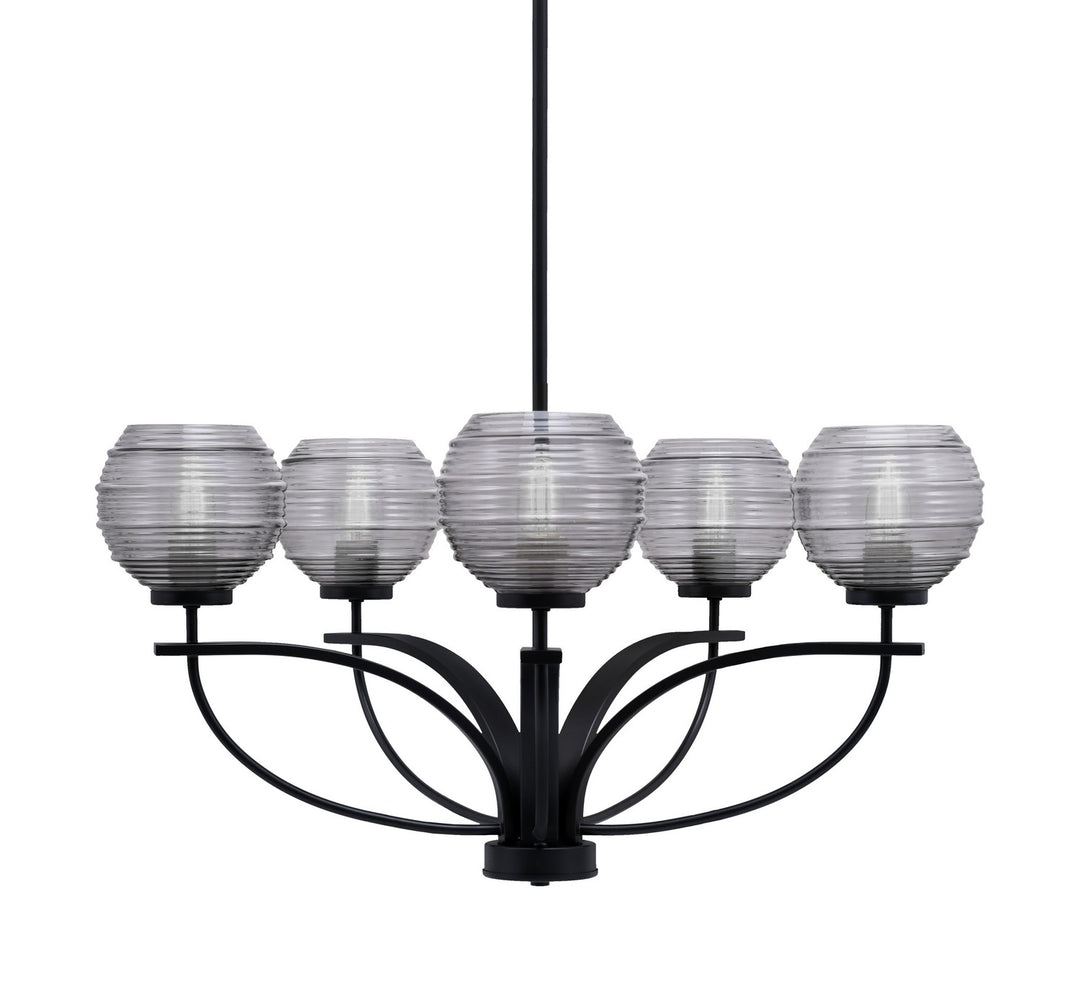 Toltec Cavella 3905-MB-5112 Chandelier Light - Matte Black