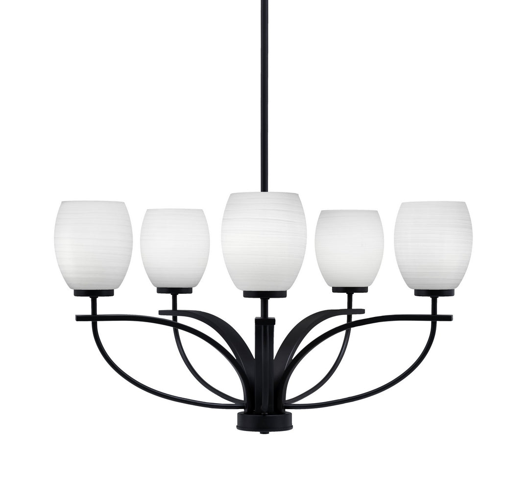 Toltec Cavella 3905-MB-615 Chandelier Light - Matte Black