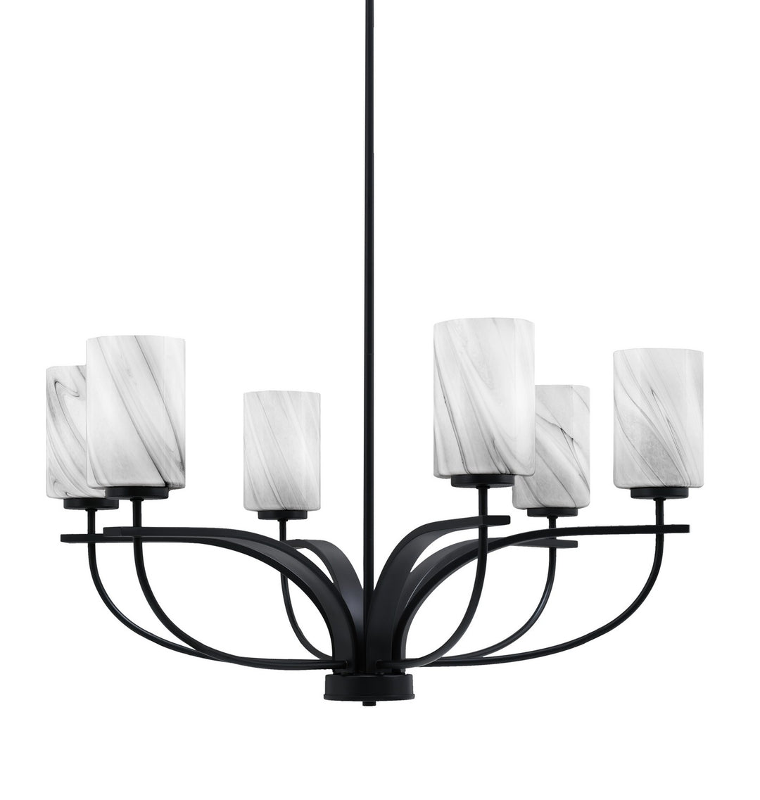 Toltec Cavella 3906-MB-3009 Chandelier Light - Matte Black