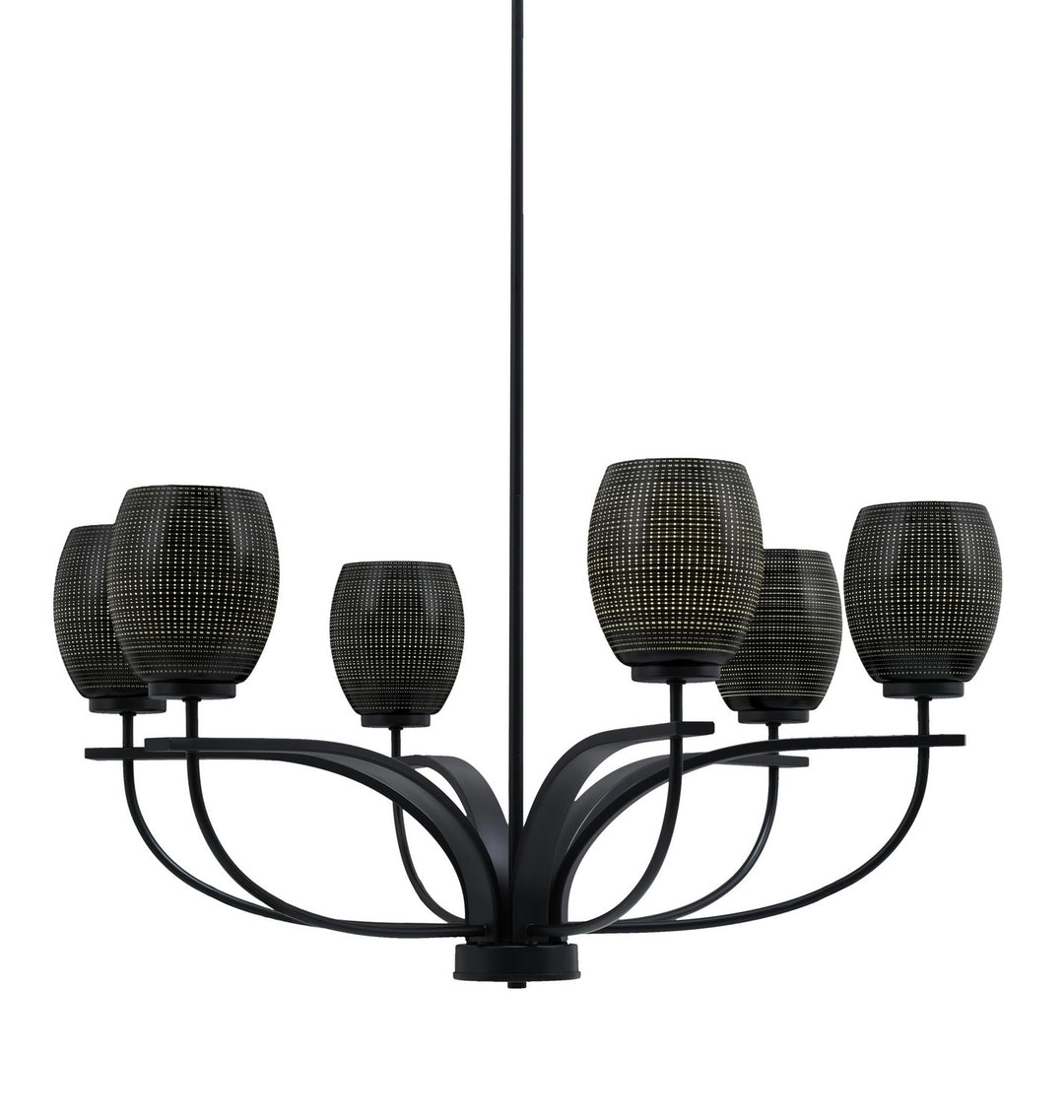 Toltec Cavella 3906-MB-4029 Chandelier Light - Matte Black