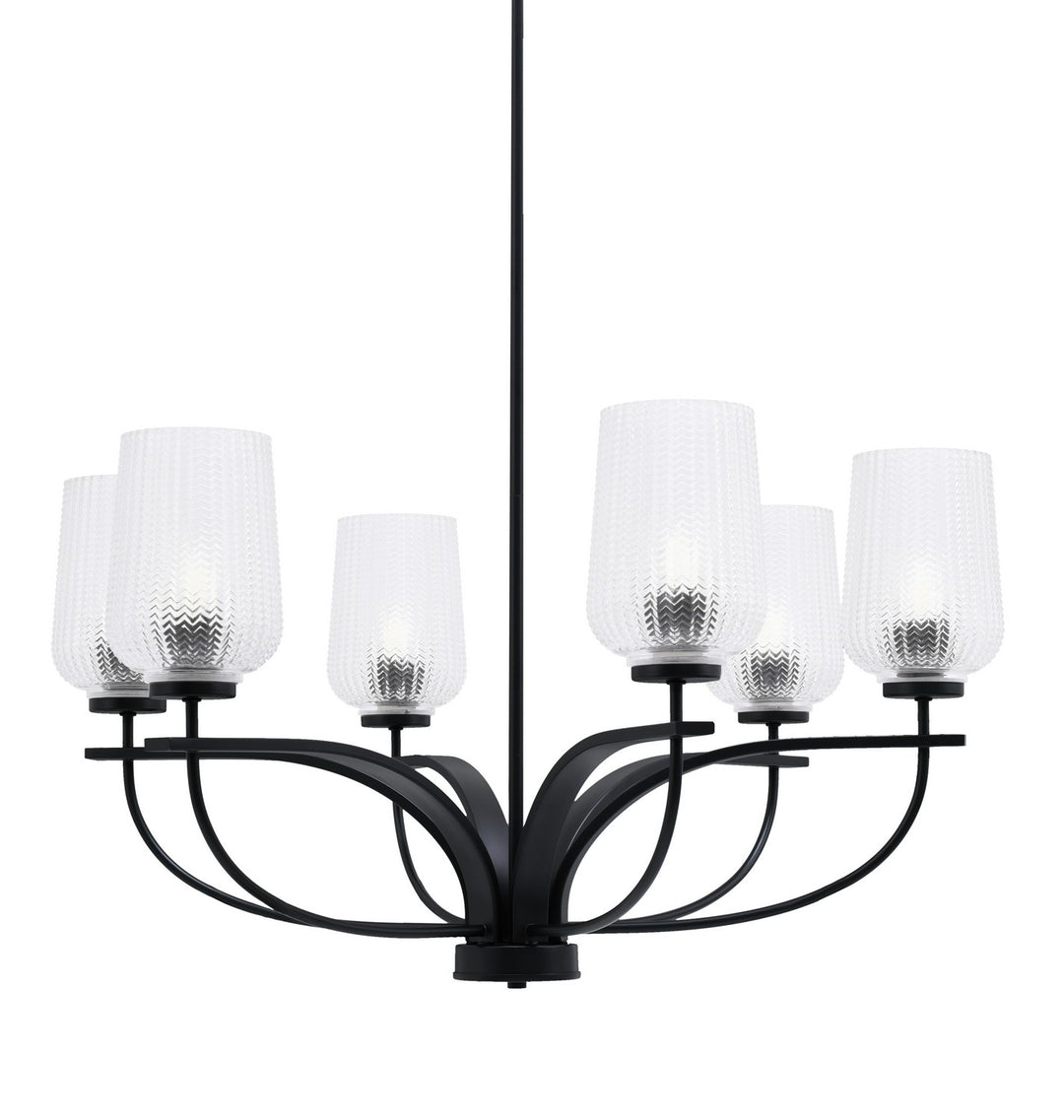 Toltec Cavella 3906-MB-4250 Chandelier Light - Matte Black