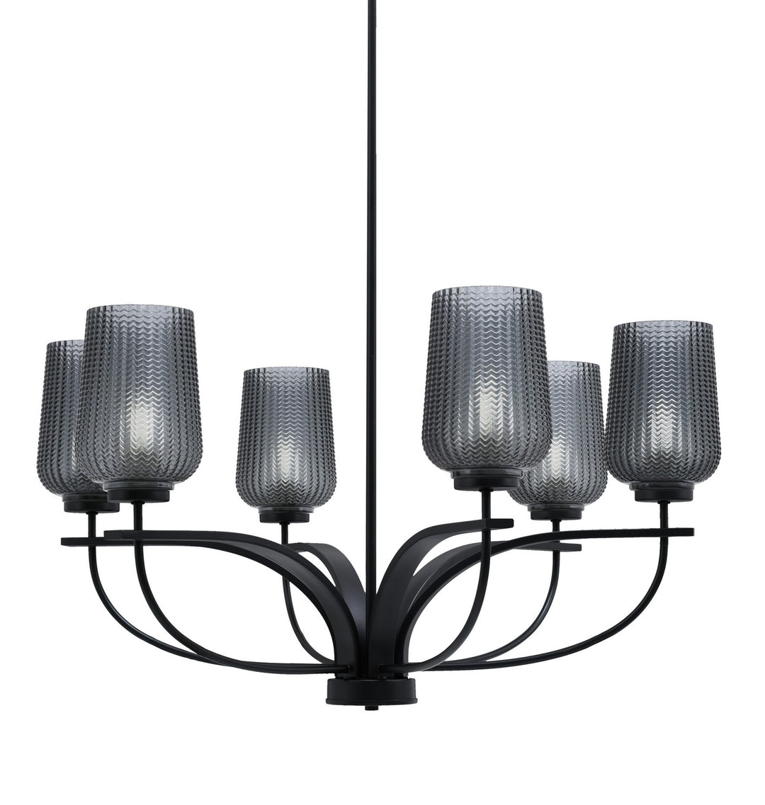 Toltec Cavella 3906-MB-4252 Chandelier Light - Matte Black