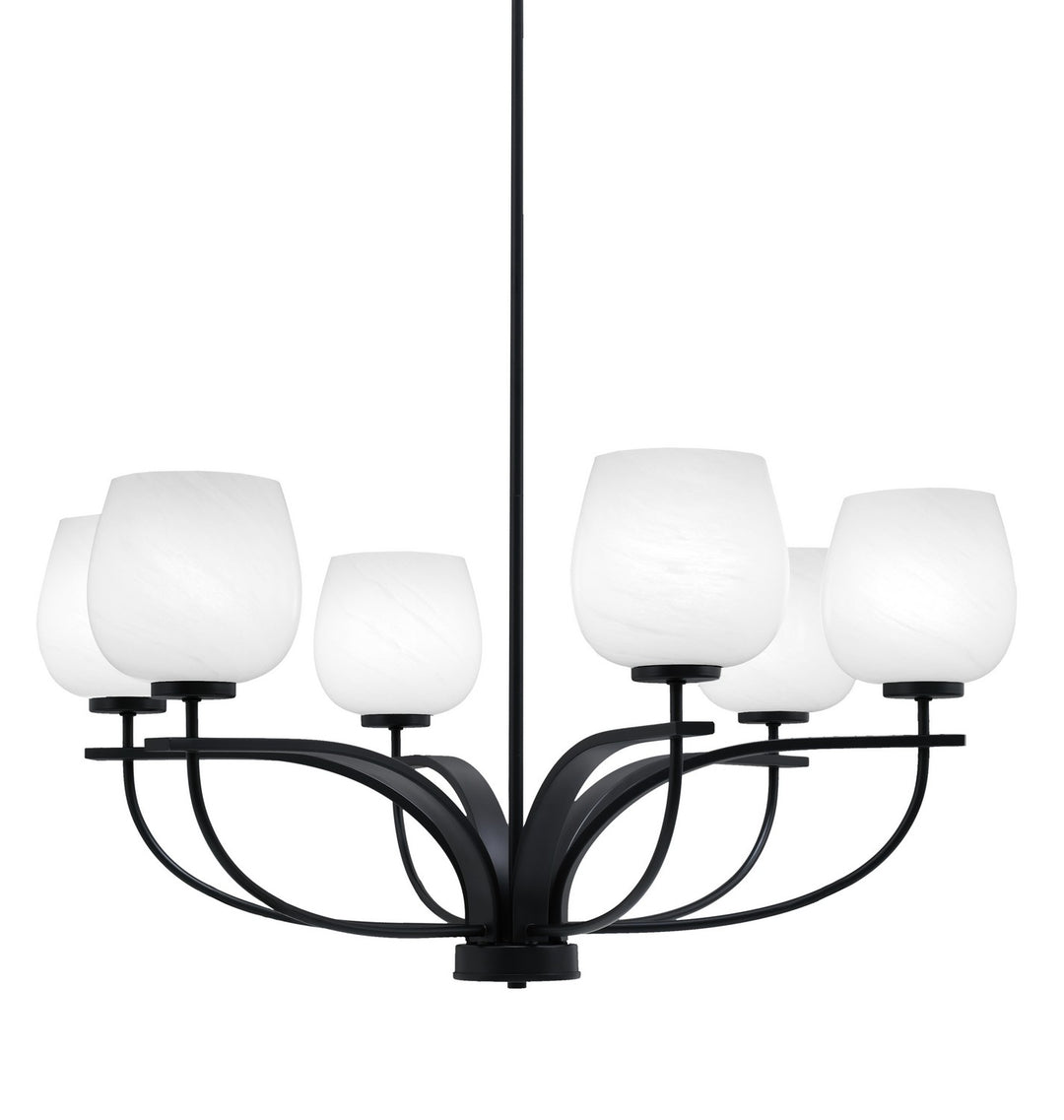 Toltec Cavella 3906-MB-4811 Chandelier Light - Matte Black