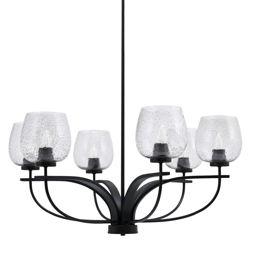 Toltec Cavella 3906-MB-4812 Chandelier Light - Matte Black