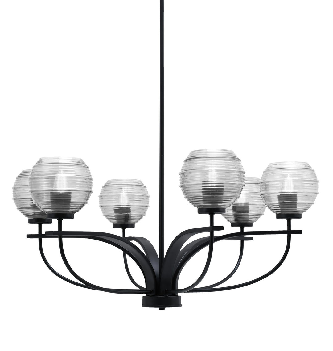 Toltec Cavella 3906-MB-5110 Chandelier Light - Matte Black