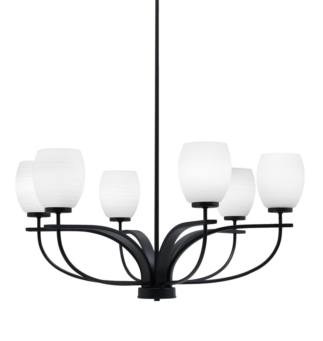 Toltec Cavella 3906-MB-615 Chandelier Light - Matte Black