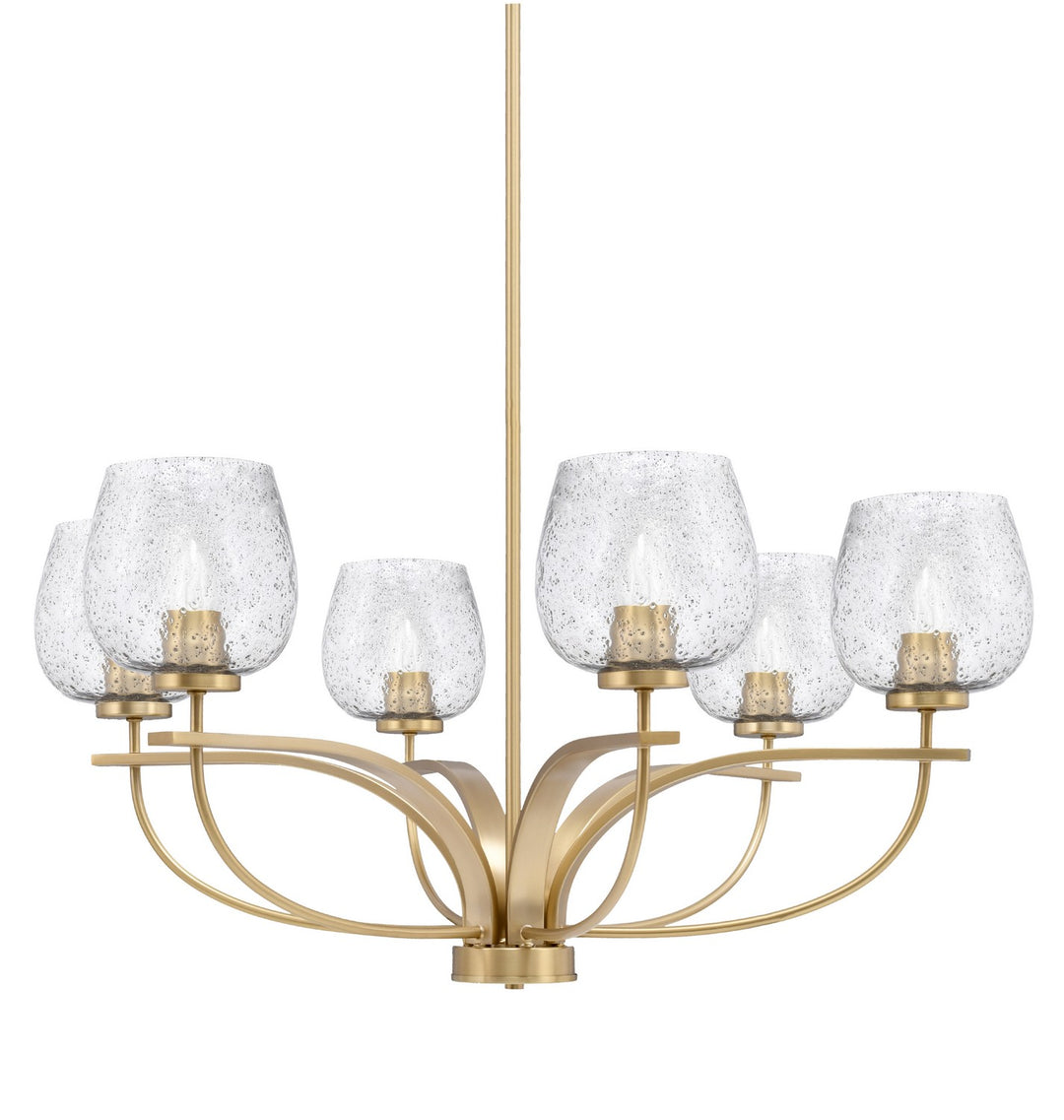Toltec Cavella 3906-NAB-4812 Chandelier Light - New Age Brass