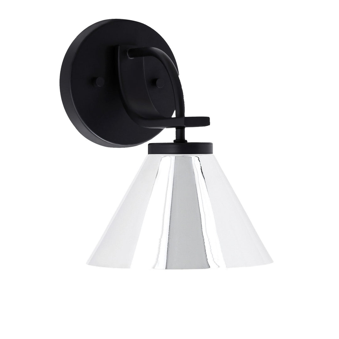Toltec Cavella 3911-MB-421-CH Wall Sconce Light - Matte Black