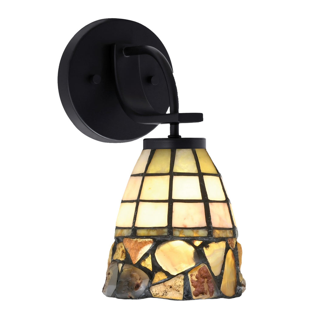 Toltec Cavella 3911-MB-9735 Wall Sconce Light - Matte Black