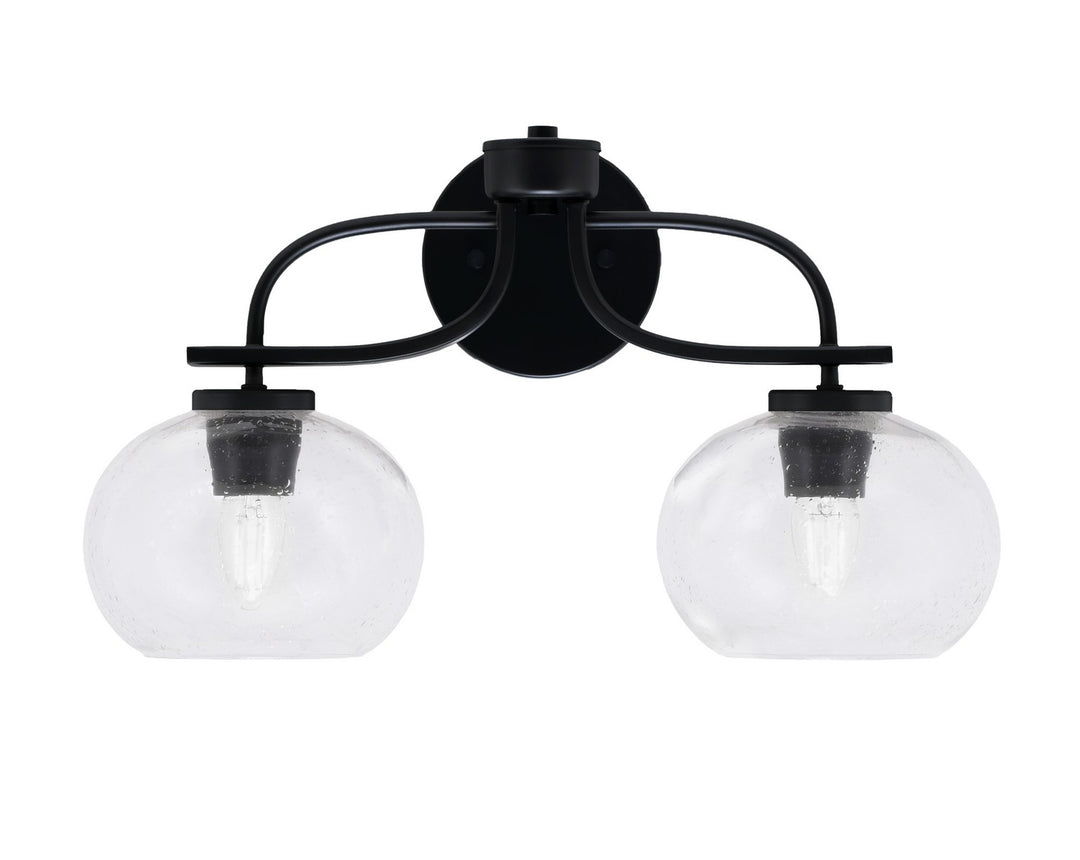 Toltec Cavella 3912-MB-202 Bath Vanity Light 19 in. wide - Matte Black