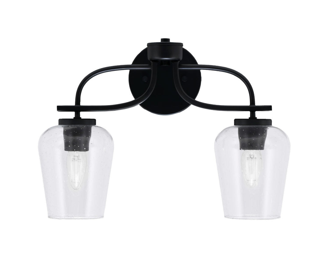 Toltec Cavella 3912-MB-210 Bath Vanity Light 17 in. wide - Matte Black