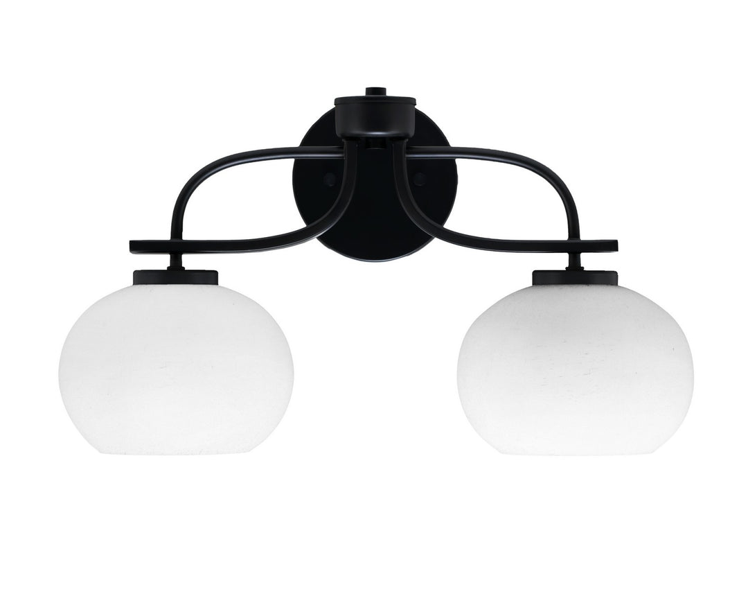 Toltec Cavella 3912-MB-212 Bath Vanity Light 19 in. wide - Matte Black