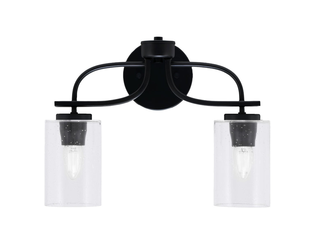 Toltec Cavella 3912-MB-300 Bath Vanity Light 16 in. wide - Matte Black