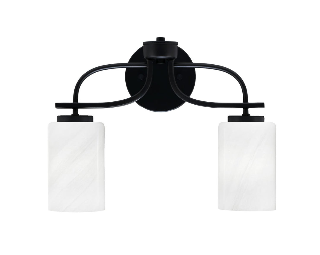 Toltec Cavella 3912-MB-3001 Bath Vanity Light 16 in. wide - Matte Black