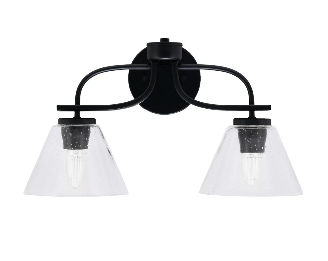 Toltec Cavella 3912-MB-302 Bath Vanity Light 19 in. wide - Matte Black