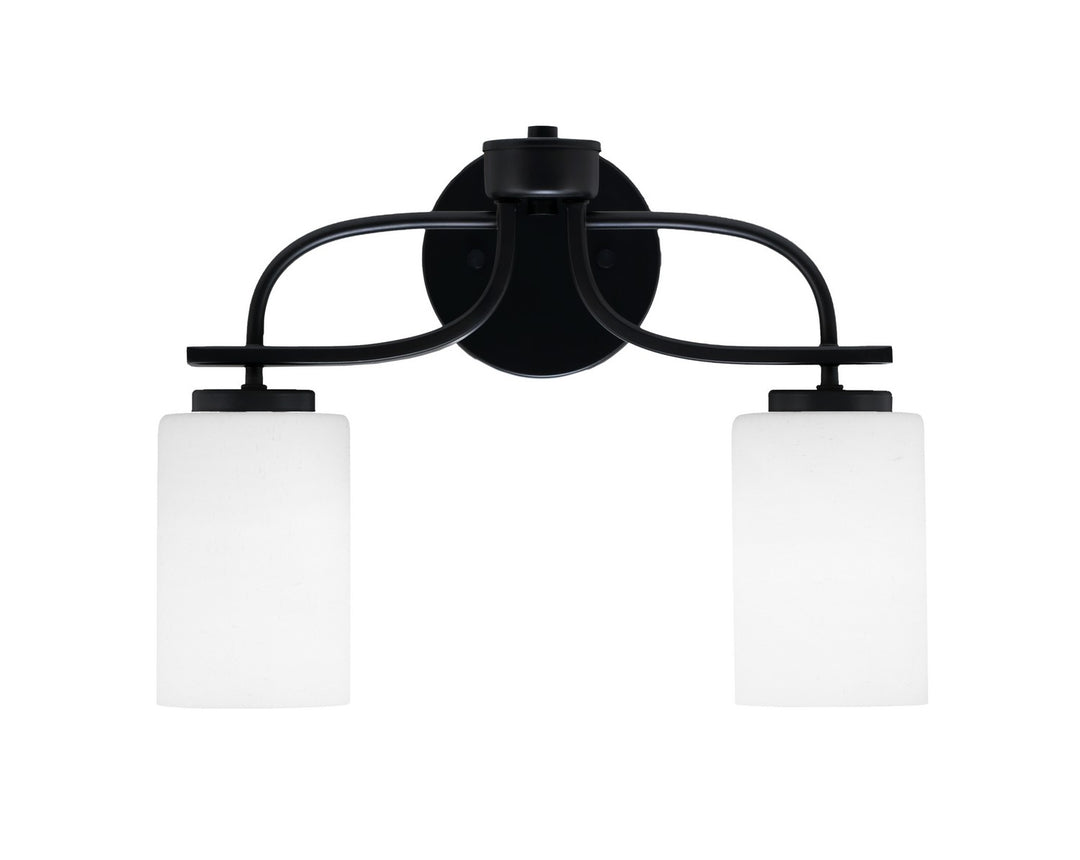 Toltec Cavella 3912-MB-310 Bath Vanity Light 16 in. wide - Matte Black