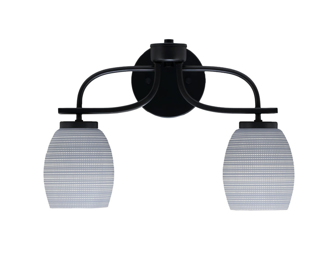 Toltec Cavella 3912-MB-4022 Bath Vanity Light 17 in. wide - Matte Black