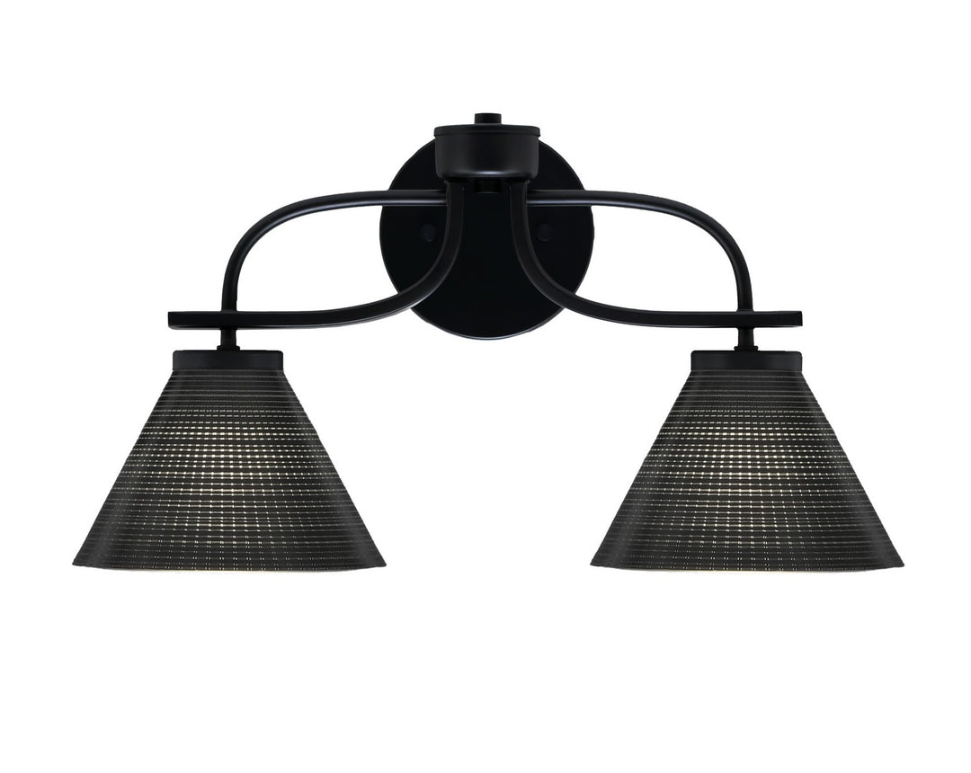 Toltec Cavella 3912-MB-4059 Bath Vanity Light 19 in. wide - Matte Black