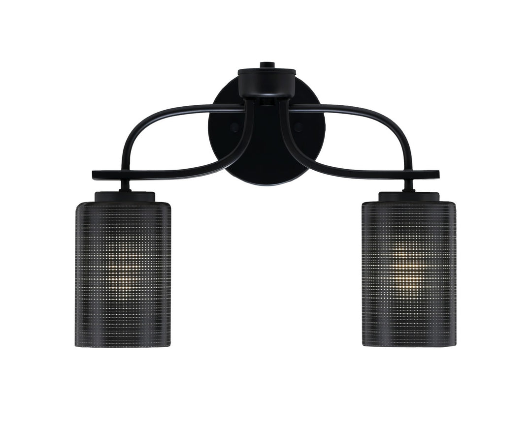 Toltec Cavella 3912-MB-4069 Bath Vanity Light 16 in. wide - Matte Black