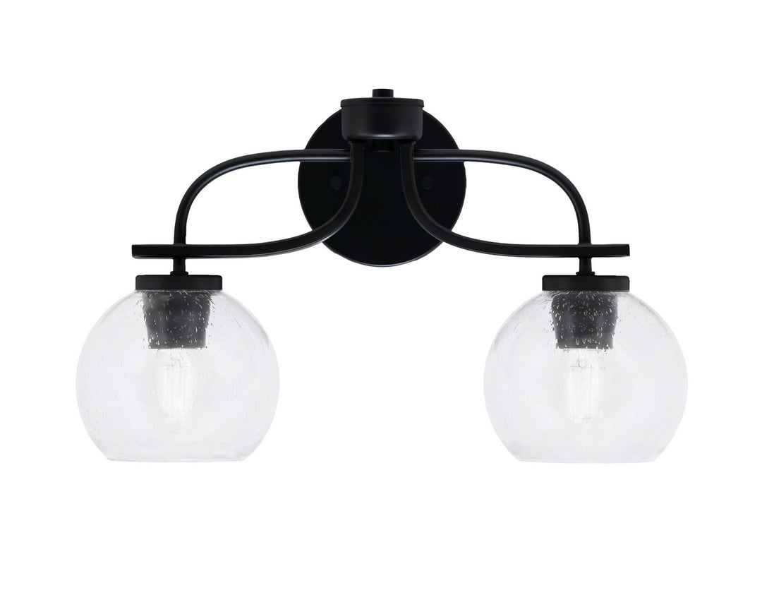 Toltec Cavella 3912-MB-4100 Bath Vanity Light 18 in. wide - Matte Black