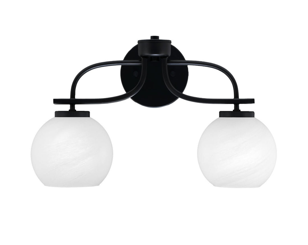 Toltec Cavella 3912-MB-4101 Bath Vanity Light 18 in. wide - Matte Black