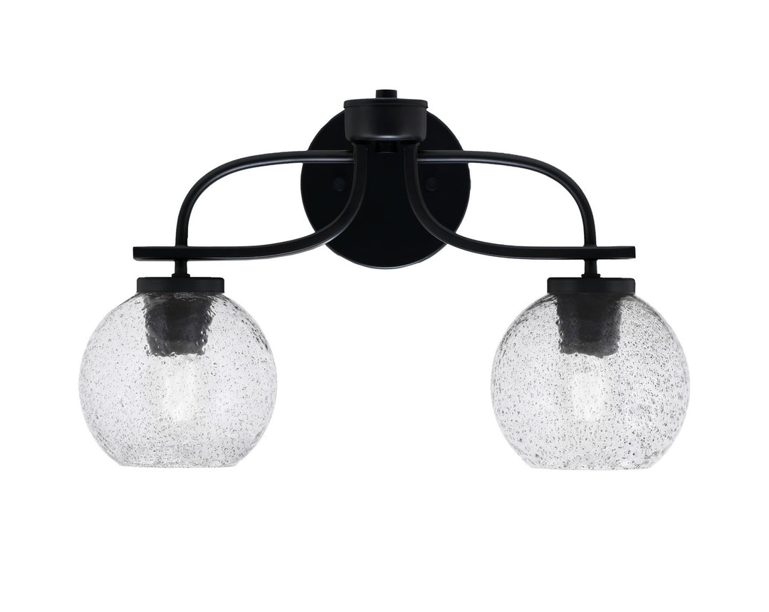 Toltec Cavella 3912-MB-4102 Bath Vanity Light 18 in. wide - Matte Black