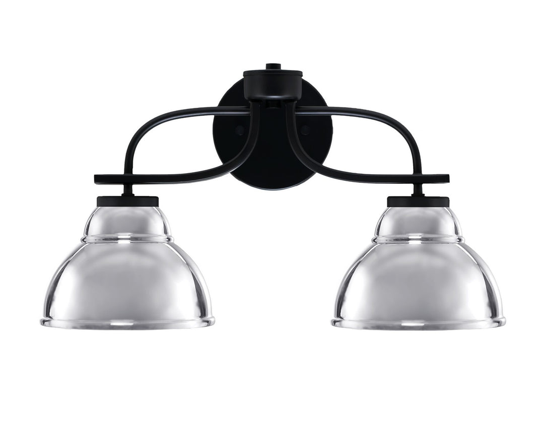 Toltec Cavella 3912-MB-427-CH Bath Vanity Light 19 in. wide - Matte Black