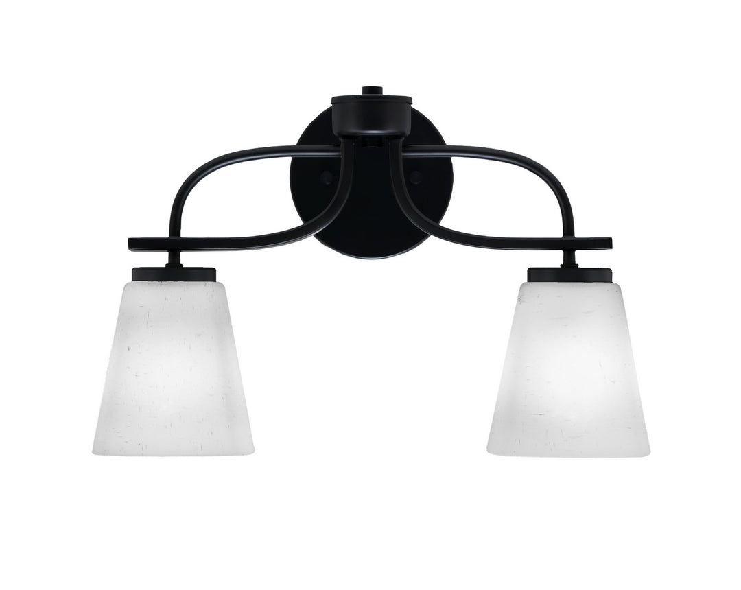 Toltec Cavella 3912-MB-460 Bath Vanity Light 17 in. wide - Matte Black