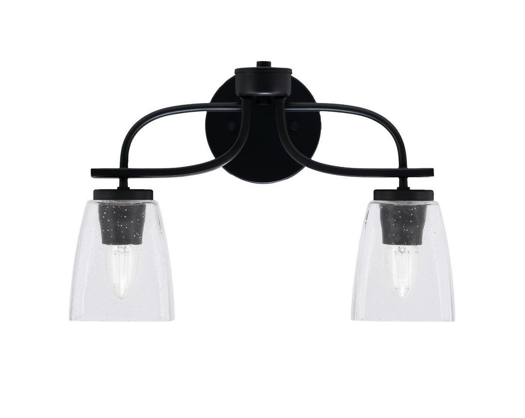 Toltec Cavella 3912-MB-461 Bath Vanity Light 17 in. wide - Matte Black