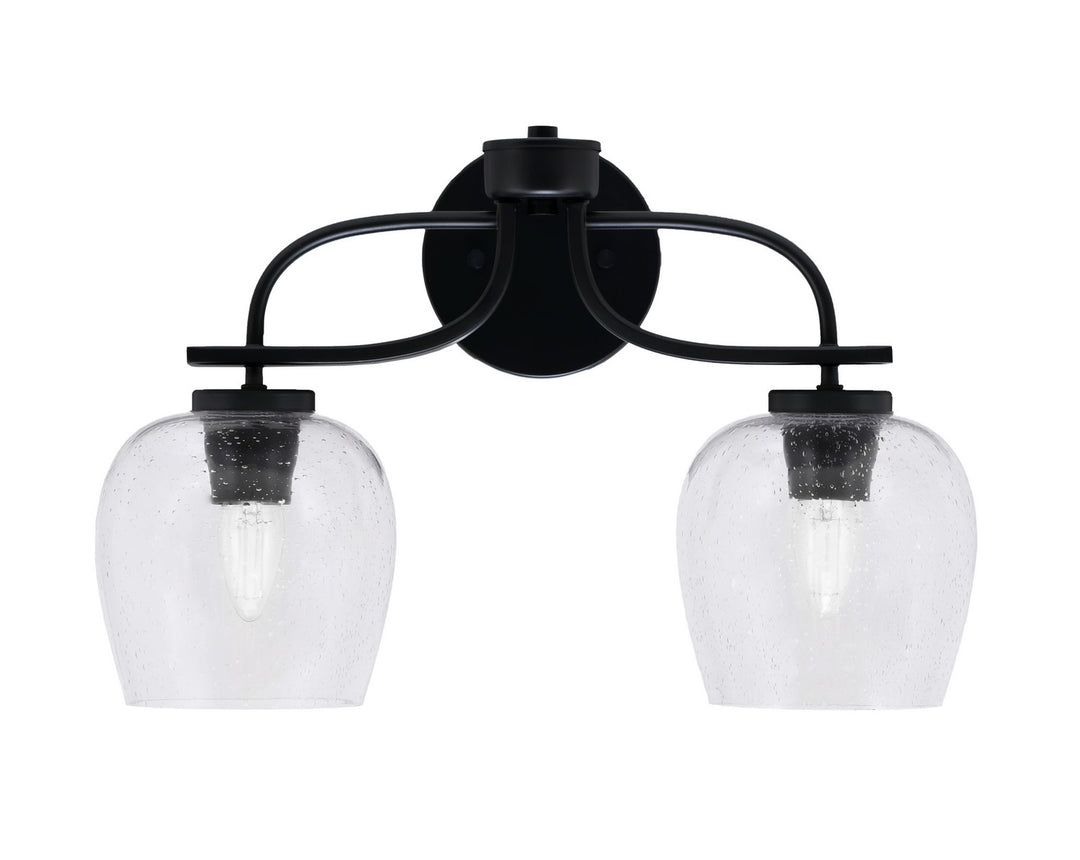 Toltec Cavella 3912-MB-4810 Bath Vanity Light 18 in. wide - Matte Black