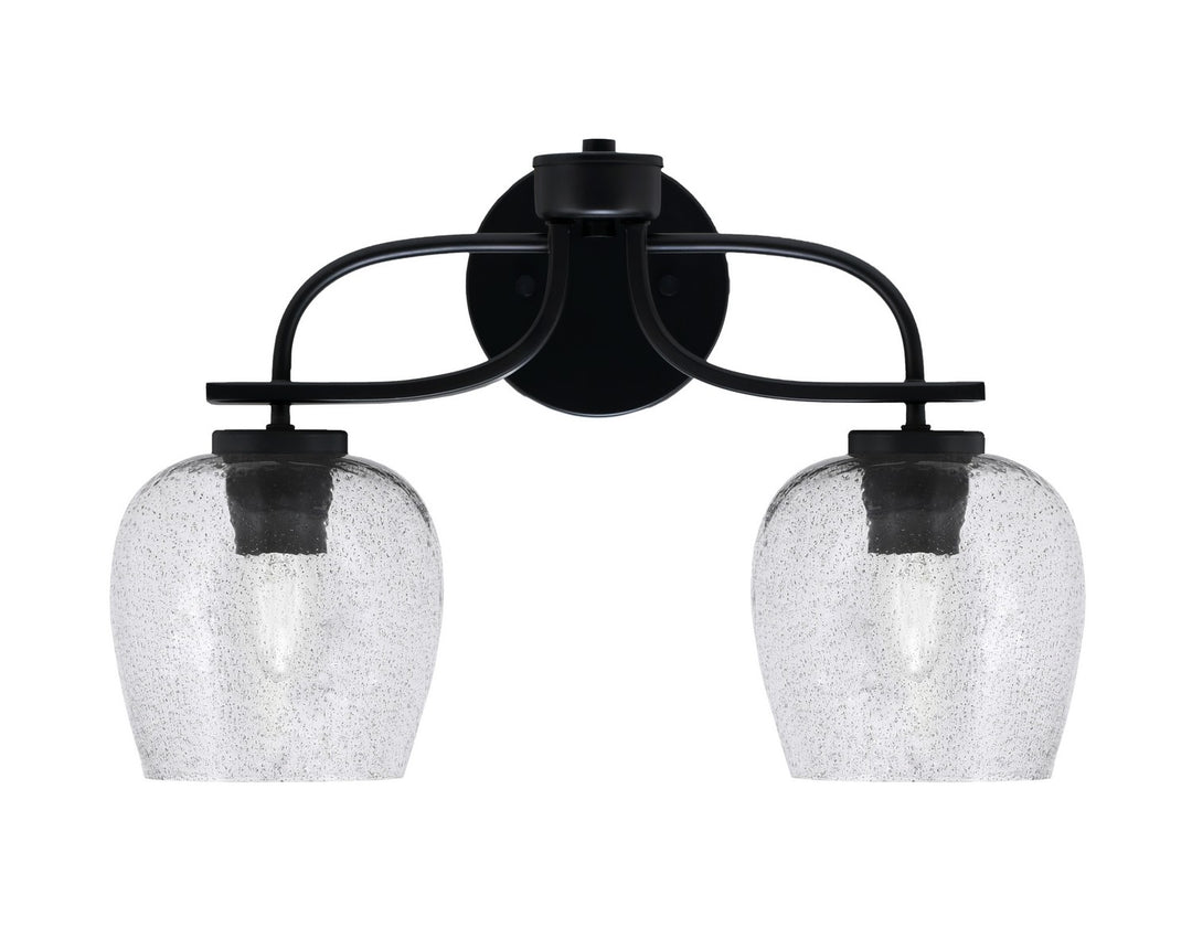 Toltec Cavella 3912-MB-4812 Bath Vanity Light 18 in. wide - Matte Black