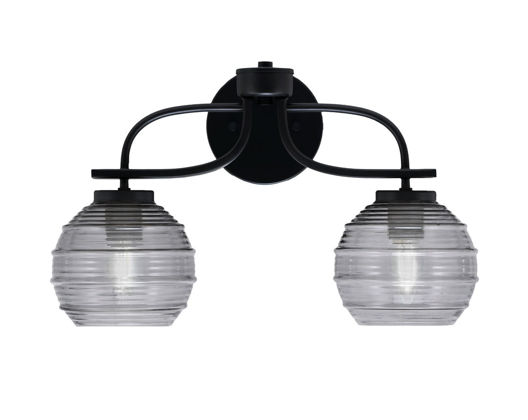 Toltec Cavella 3912-MB-5112 Bath Vanity Light 18 in. wide - Matte Black