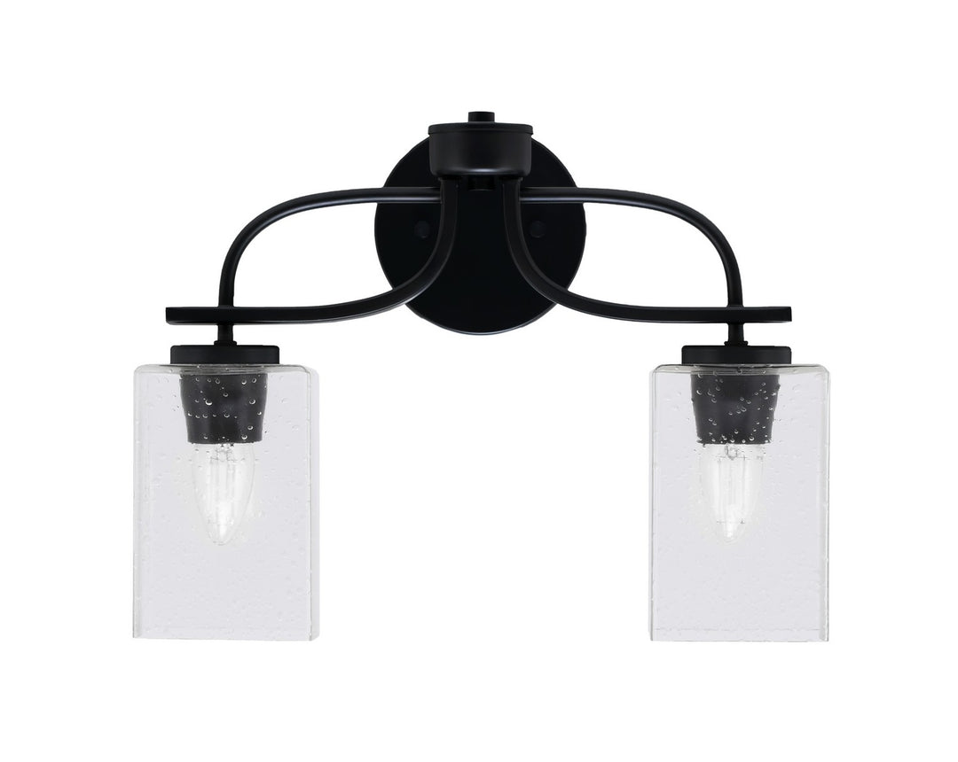 Toltec Cavella 3912-MB-530 Bath Vanity Light 16 in. wide - Matte Black