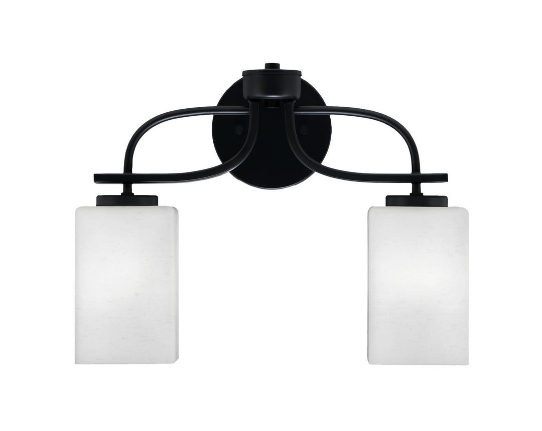 Toltec Cavella 3912-MB-531 Bath Vanity Light 16 in. wide - Matte Black