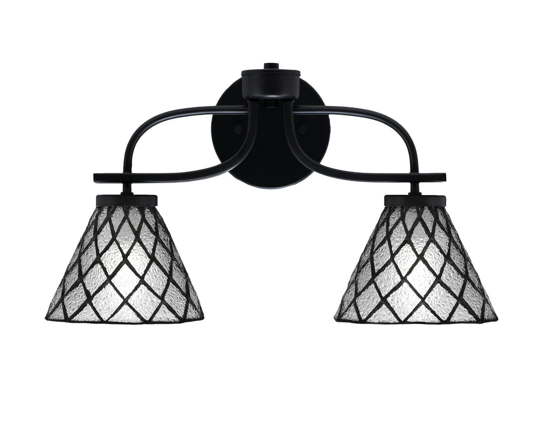 Toltec Cavella 3912-MB-9185 Bath Vanity Light 19 in. wide - Matte Black