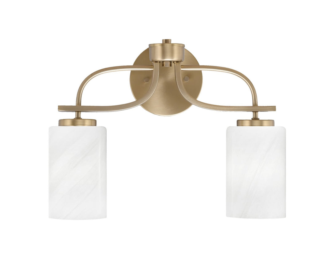 Toltec Cavella 3912-NAB-3001 Bath Vanity Light 16 in. wide - New Age Brass