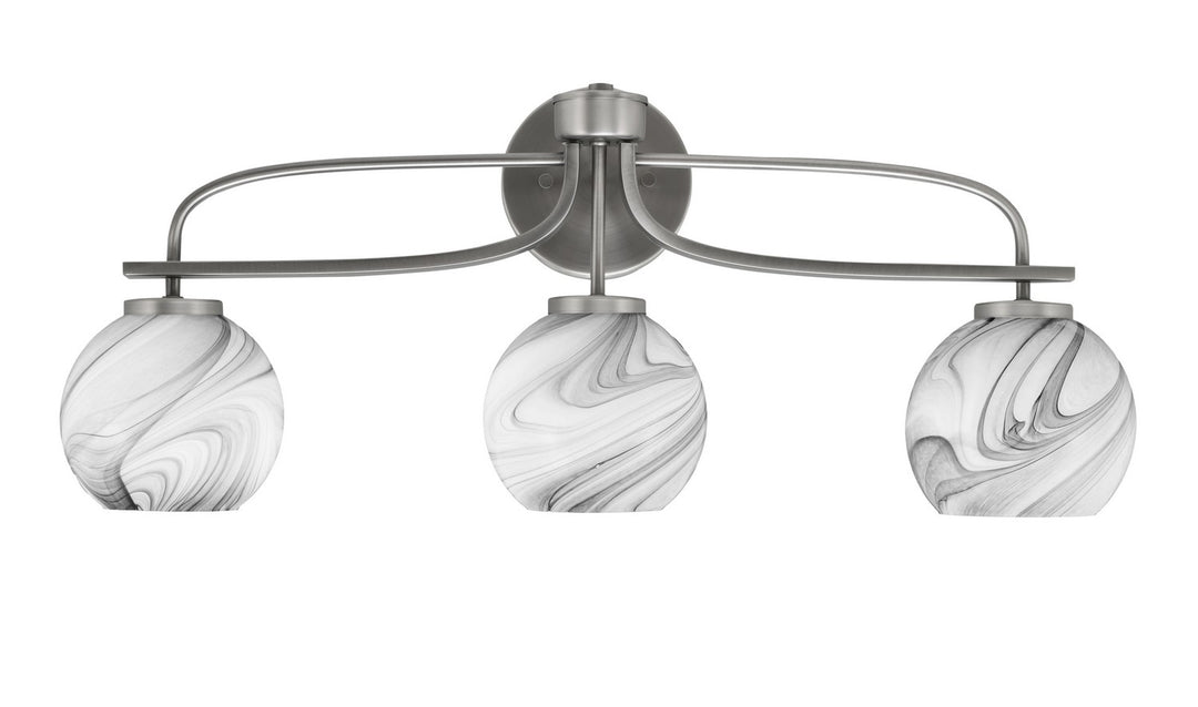 Toltec Cavella 3913-GP-4109 Bath Vanity Light 28 in. wide - Graphite
