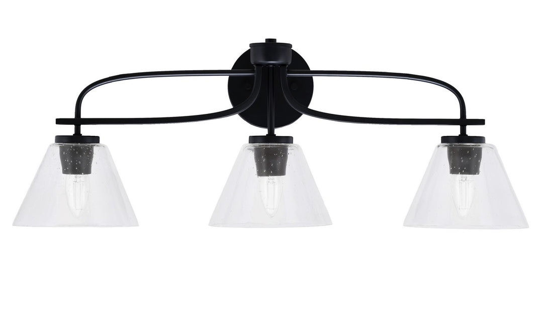 Toltec Cavella 3913-MB-302 Bath Vanity Light 29 in. wide - Matte Black