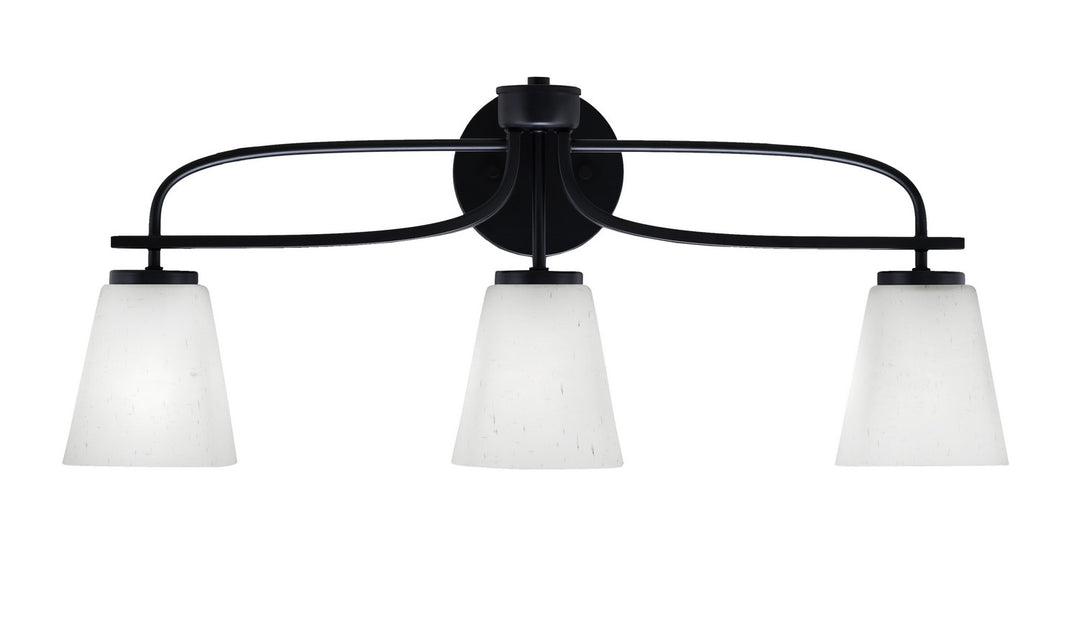 Toltec Cavella 3913-MB-460 Bath Vanity Light 26 in. wide - Matte Black